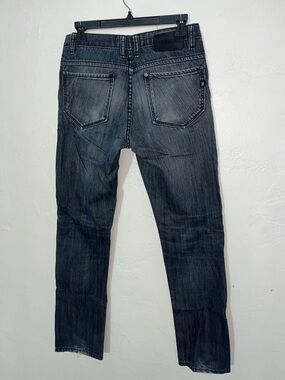 Men’s COMUNE Straight Leg Denim Jeans 29 Waist Dark Wash with Stretch Good Cond